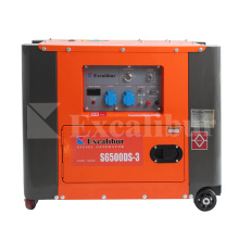 Excalibur 6500 5000w diesel generator set for sale, 5kw 5kva silent diesel generator price in india, 48 volt dc 5hp diesel gener
